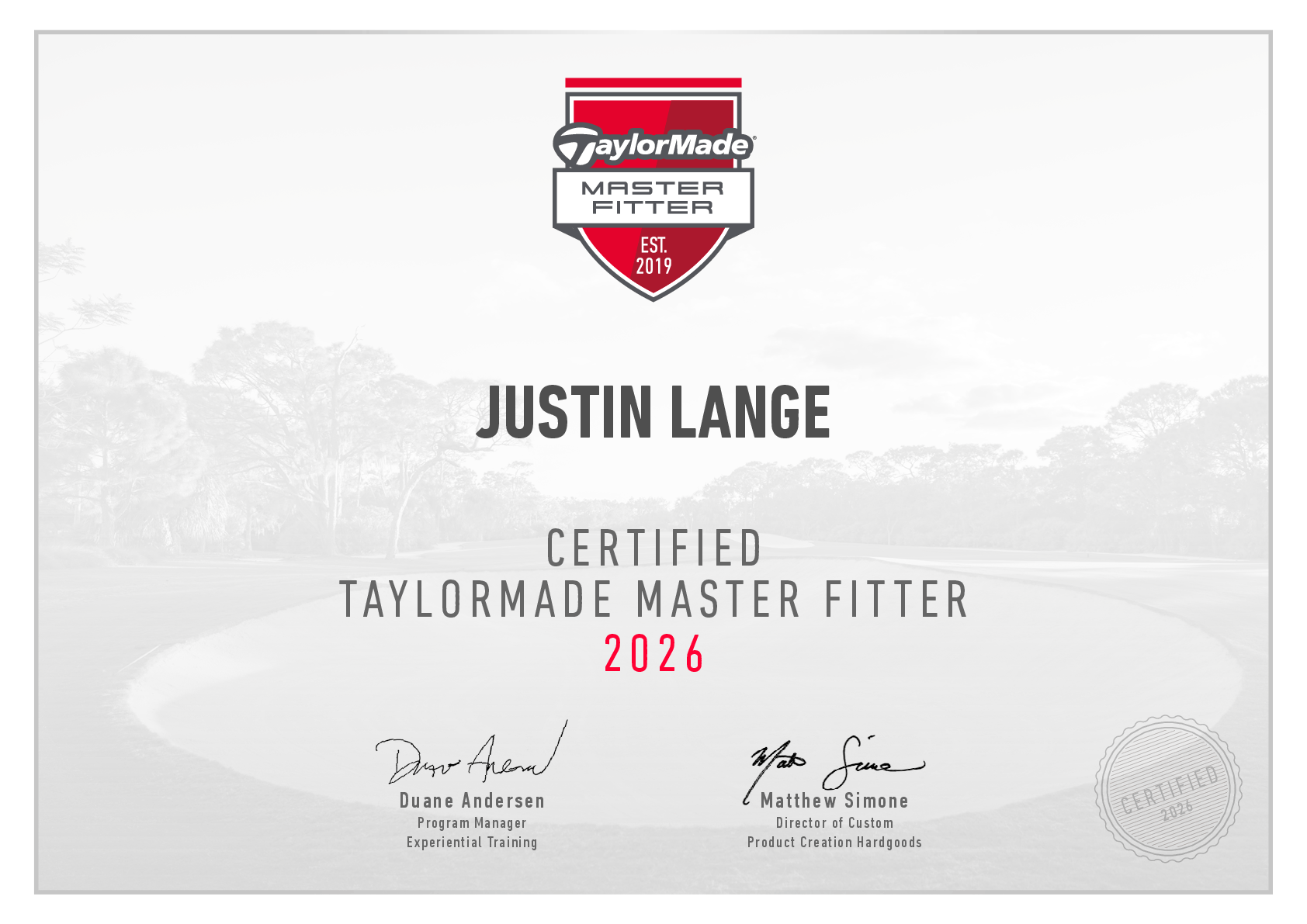 TaylorMade Master Fitter